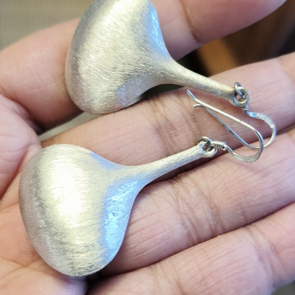 Retro 92.5 Sterling Silver earrings - Picture 4 of 4